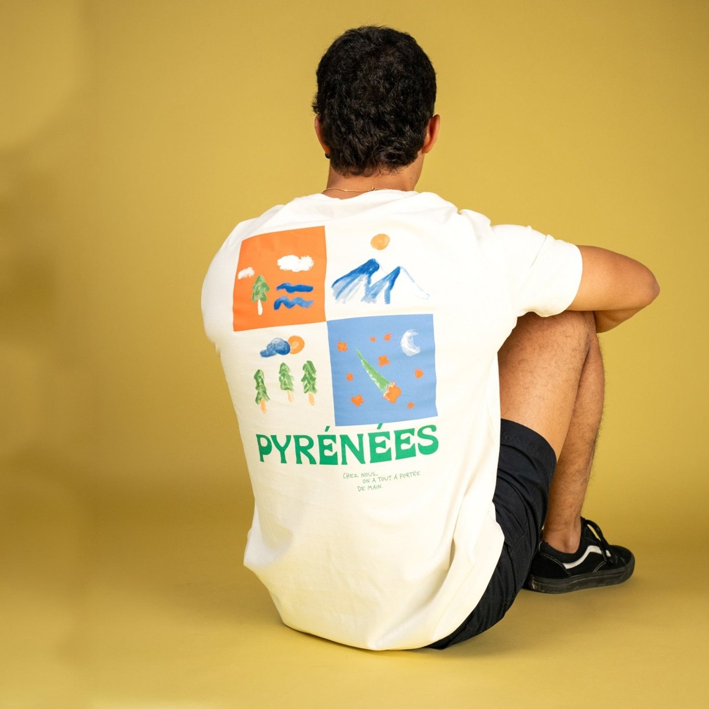 T-shirt Les Choses Simples Pyrénées Unisexe Ivoire – Image 5