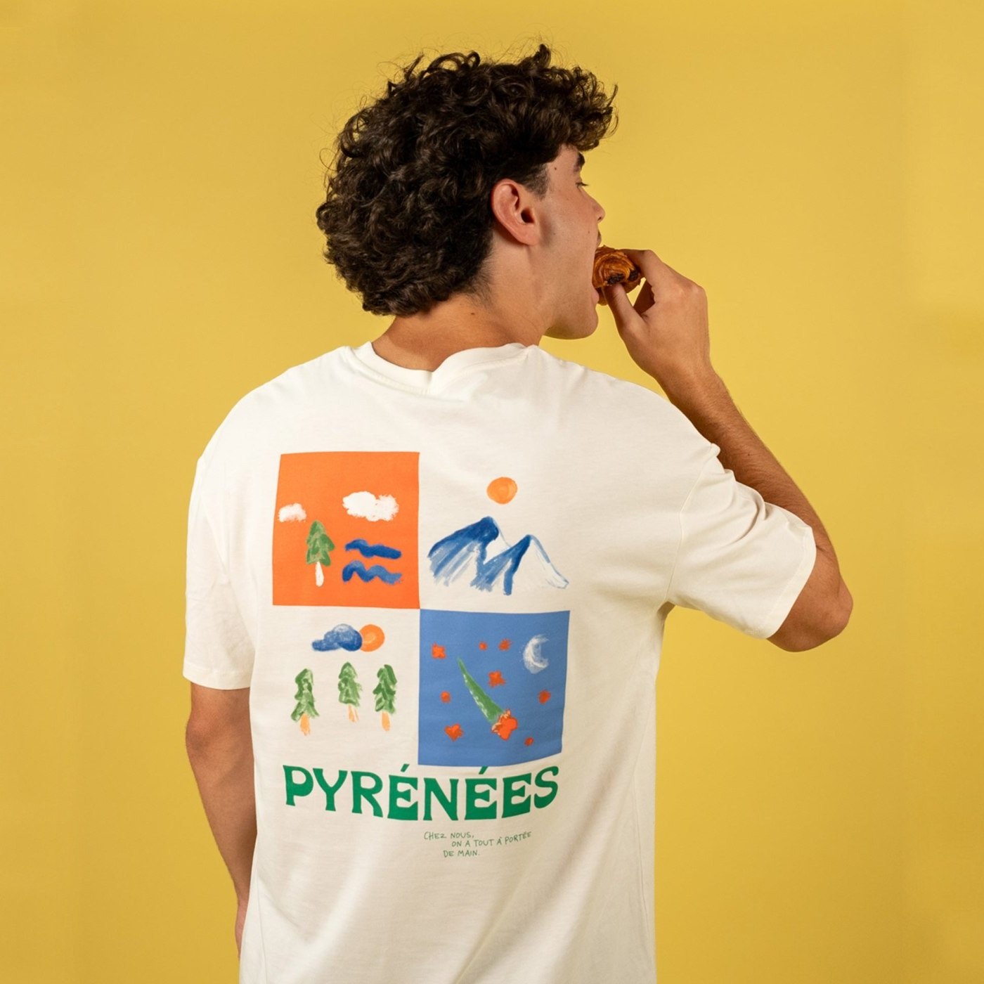 T-shirt Les Choses Simples Pyrénées Unisexe Ivoire – Image 6