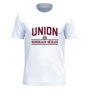 T-shirt Union Bordeaux Bègles Blanc Adulte Face